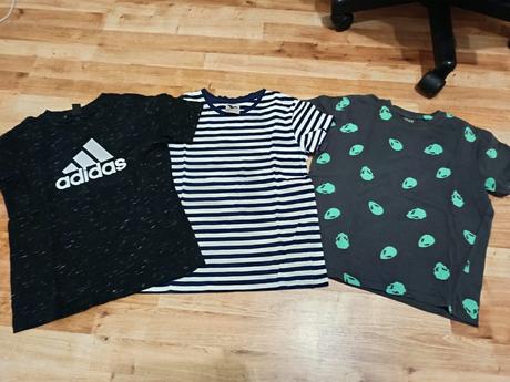 3x tričko, adidas,140