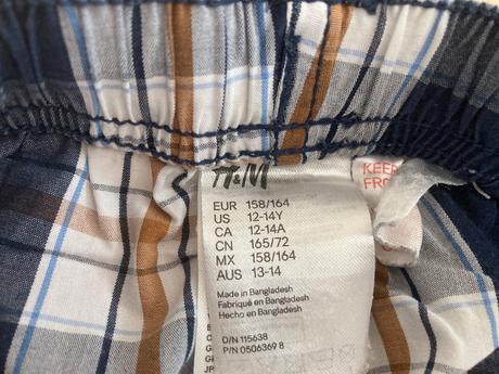 Pyžamové nohavice 2x, h&m,158