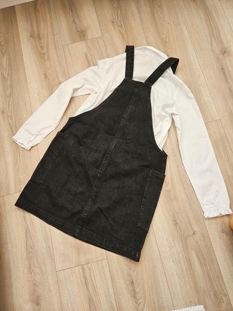 Jeansové čierne šaty (bez košele), f&f, veľ. 38, f&f,38