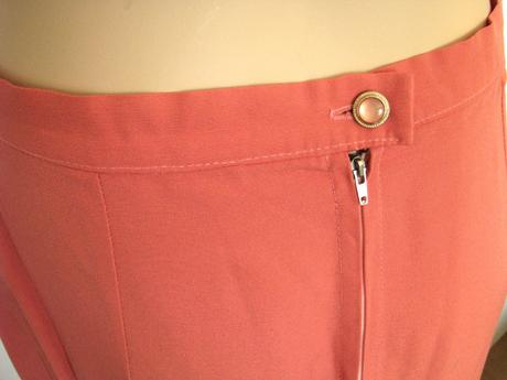 Lososová puzdrová sukňa, l