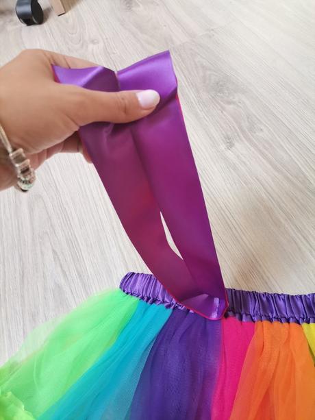 Dievčenská dúhová tylová sukňa, 98