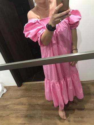 Volanove šaty h&m, h&m,m