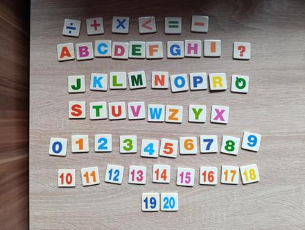 Magnetické čísla, písmená, 