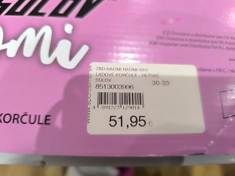 Dievčenske ľadové korčule, sulov,30