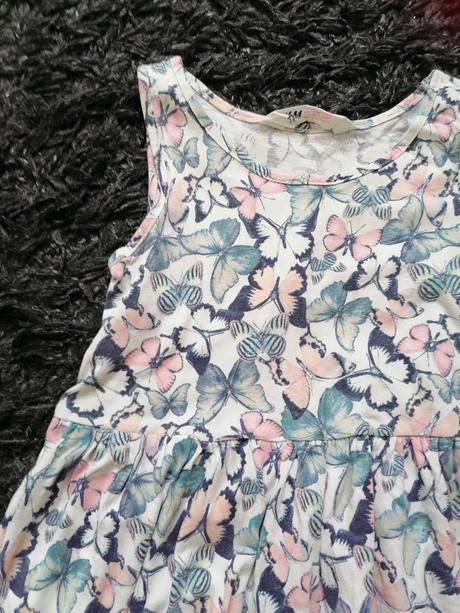 Motýlikové šaty, h&m,110