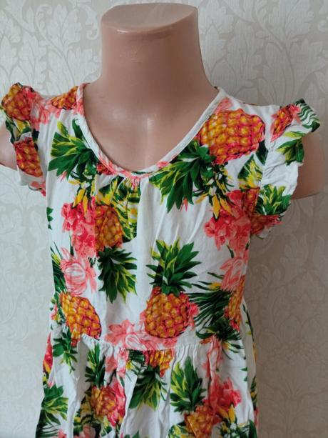 Dievčenské vzorované letné šaty minoti (122-128), minoti,122