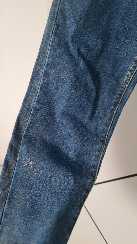 Denim rifle so zlatým odleskom, new play m, m