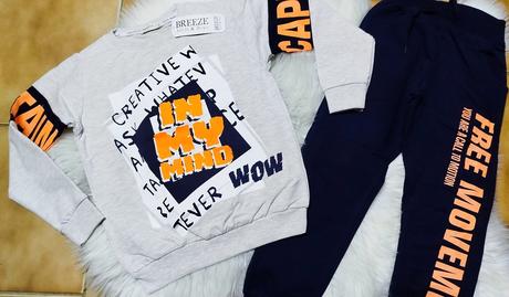 Detská bavlnená tepláková súprava, 116 - 164