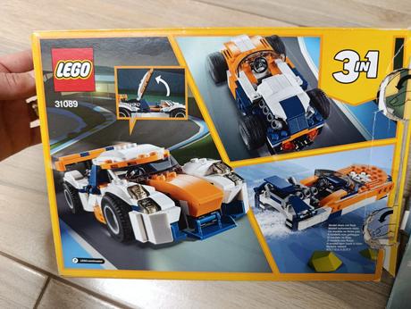 Lego creator 31089 - oranžové pretekárske auto, 
