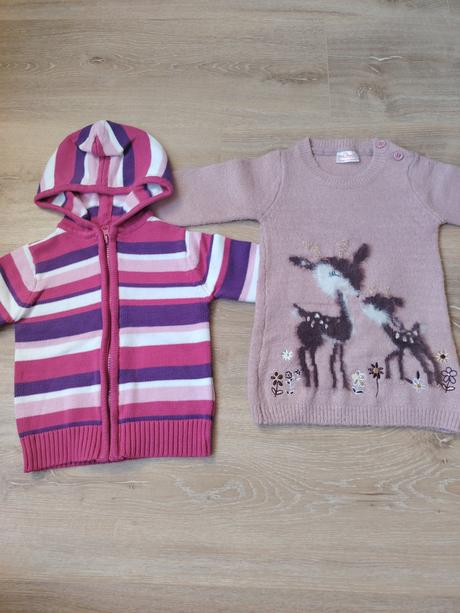 2ks nové ružové svetríky, kiki&koko,92