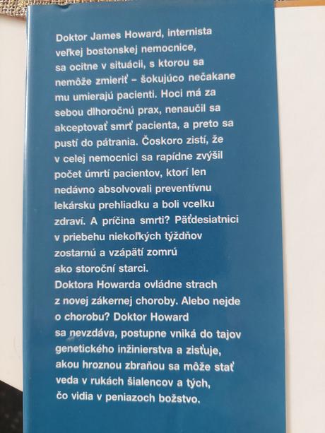 2 knihy slepota a smrteľný strach, 