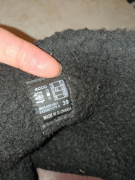 Kožené cižmy 39 ecco made in slovakia, ecco,39