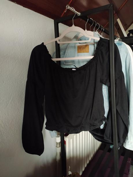 Čierny krátky top, amisu,l