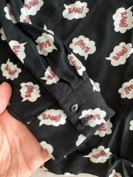 Croptop košeľa, h&m,34