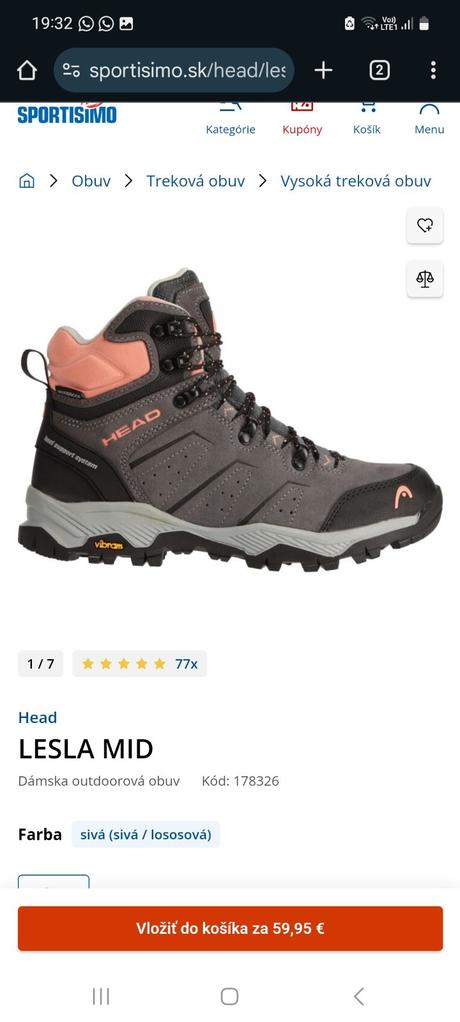 Turistické topánky, 37