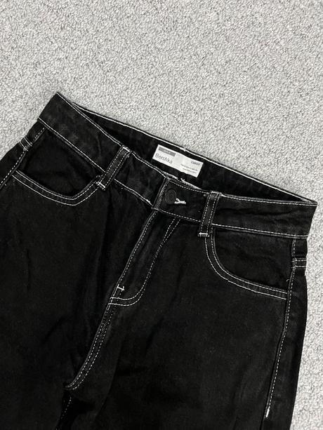 Cargo pants s bielym šitím, bershka,xs