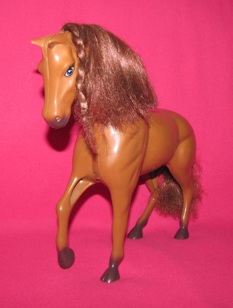 Plastový koník - hnedý, 