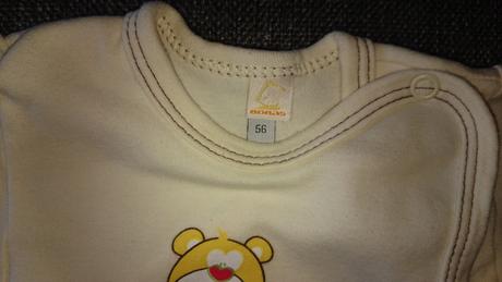 Krémové tričulo s mackom, 56