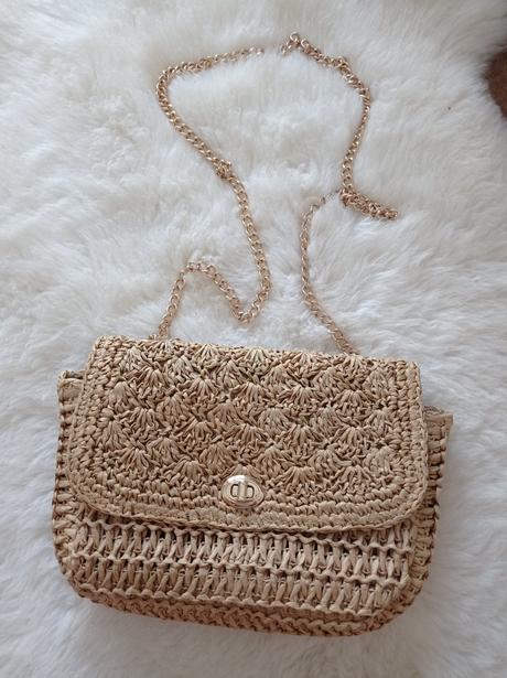 Letná slamena elegantná kabelka h&m top stav, h&m