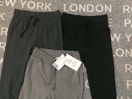 Chlapcenske tenke teplaky 3ks balenie, h&m,110