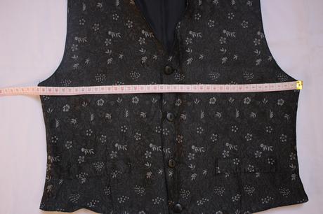 Vintage retro vestička s botanickým vzorom, xs