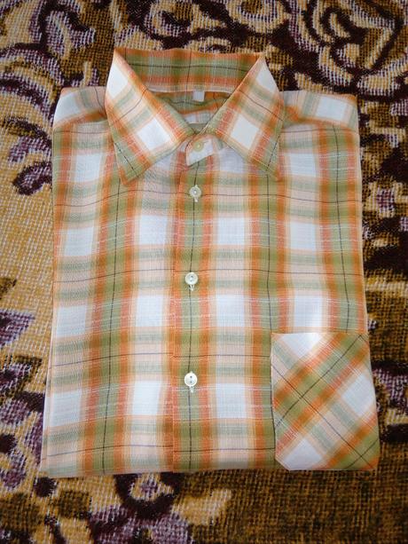 Pánska kockovaná košeľa, 44