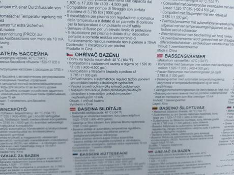 Ohrievač vody v bazéne, 