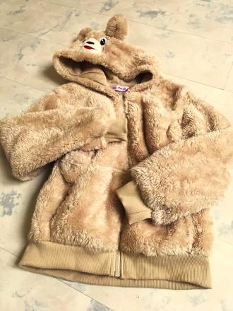 Teplá huňatá bundička 146/152, 146