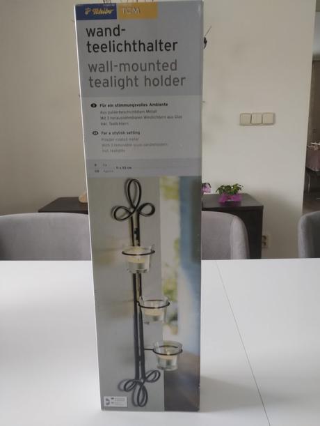 Nástenný držiak na čajové sviečky,