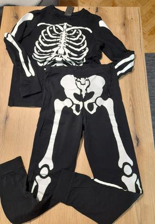 Pyžamo s kostrou 158/164, ale už aj skôr  146/152, h&m,158