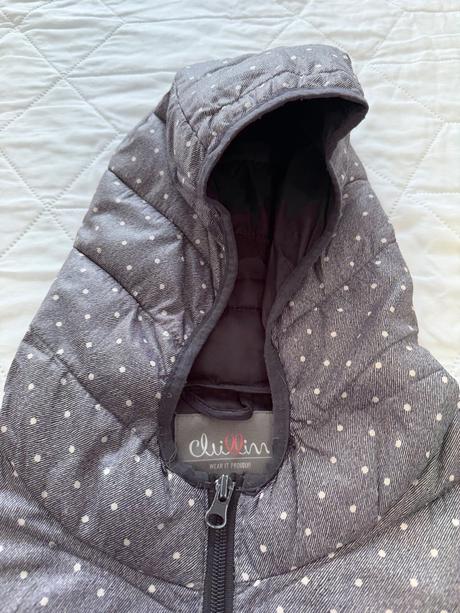 Bodkovaný prešívaný kabát, xl