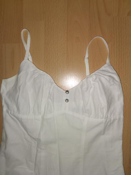 Biele lahke bavlnene zdobene saty, s