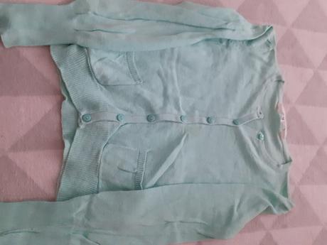 Zeleny dievcensky svetrik na gombiky, h&m,116