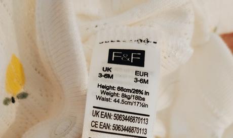 Ažúrové body f&f premium s citrónovou potlačou, 62