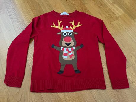Vianocny detsky pulover, h&m,128