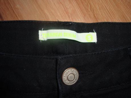 Čierna, riflová minisukňa zn. terranova, terranova,s