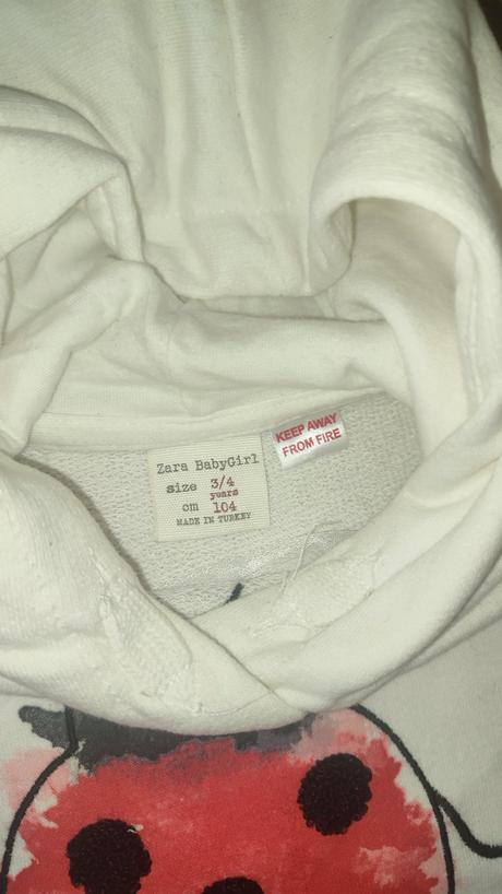 Mikina s lienkou zn. zara, zara,104