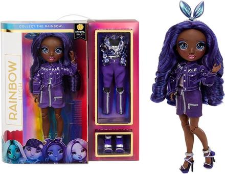 Rainbow high fashion bábika fialová krystal bailey,