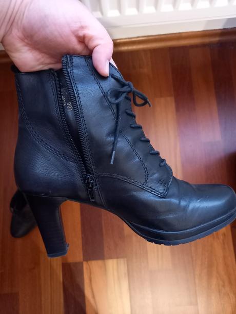 Členkové čižmy kožené - tamaris, tamaris,37