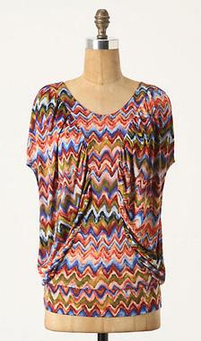 Farebný viskózový top, xs, xs