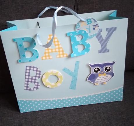 Darčeková veľká taška ako nová sova baby girl boy, 