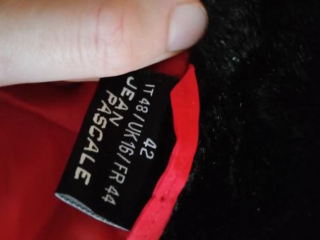 Červená zimná bunda, takko,42