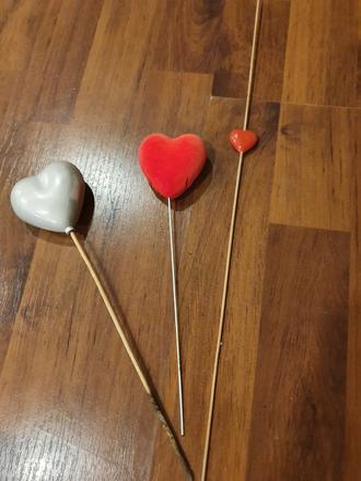 Srdiečka do kvetináča - cena spolu,