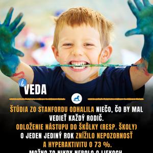 Odklad školy o jeden rok vedie k zníženiu nepozornosti až o 73%!
