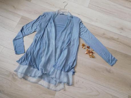 Blejzer ľahučký vzdušný, padavá látka-38/40 v, bav, 38