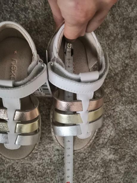 Kožené sandálky, s poštou, next,25