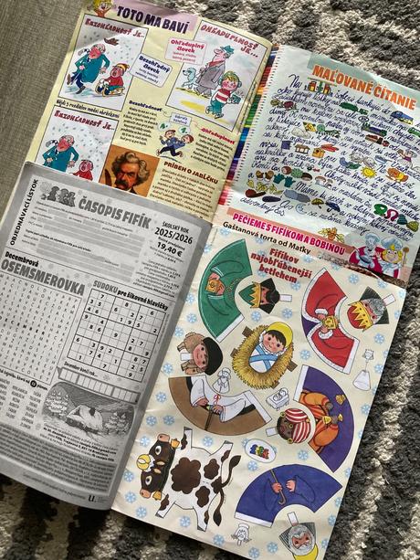 Časopis fifík 5ks plus maľovanka z fifíka 2025/26, 
