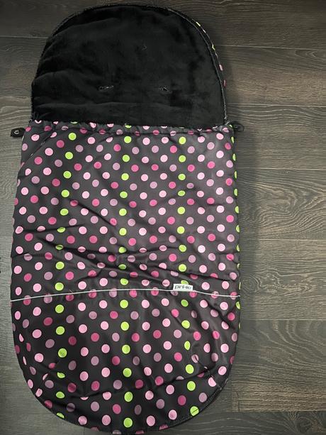 Predám fusak spolu s rukávnikom na kočík, pinkie