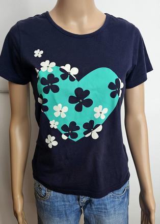 Tričko so srdiečkom, bonprix,152