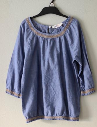 Riflový top, h&m,146